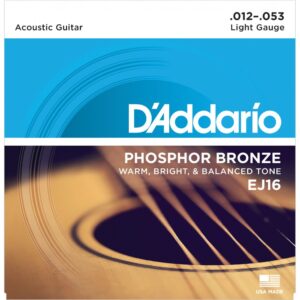 Acoustic Guitar Strings Phosphor Bronze - Light Gauge - 12 | 53